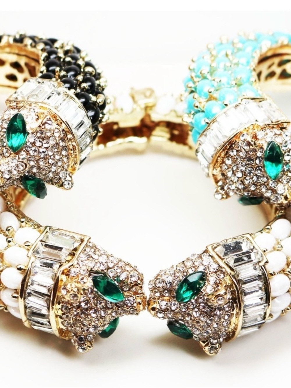 Exquisite Panther Crystal Cuff Bracelet